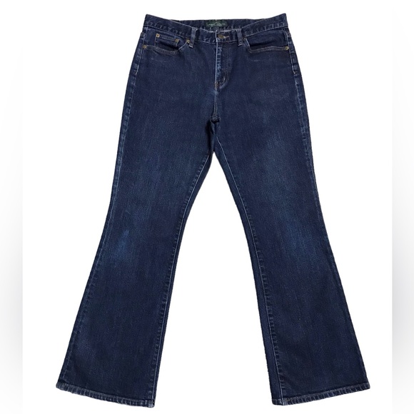 Lauren Ralph Lauren Denim - Lauren Ralph Lauren Women’s Classic Bootcut Jeans Size 10 Dark Wash Green Label